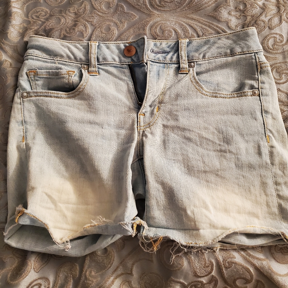 AEO denim shorts